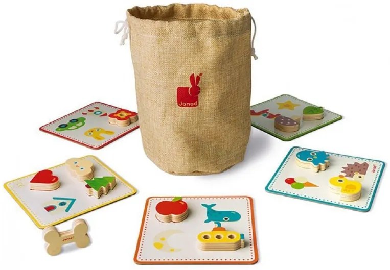 Gioco di Riconoscimento - Tattile Memory Touch' - legno