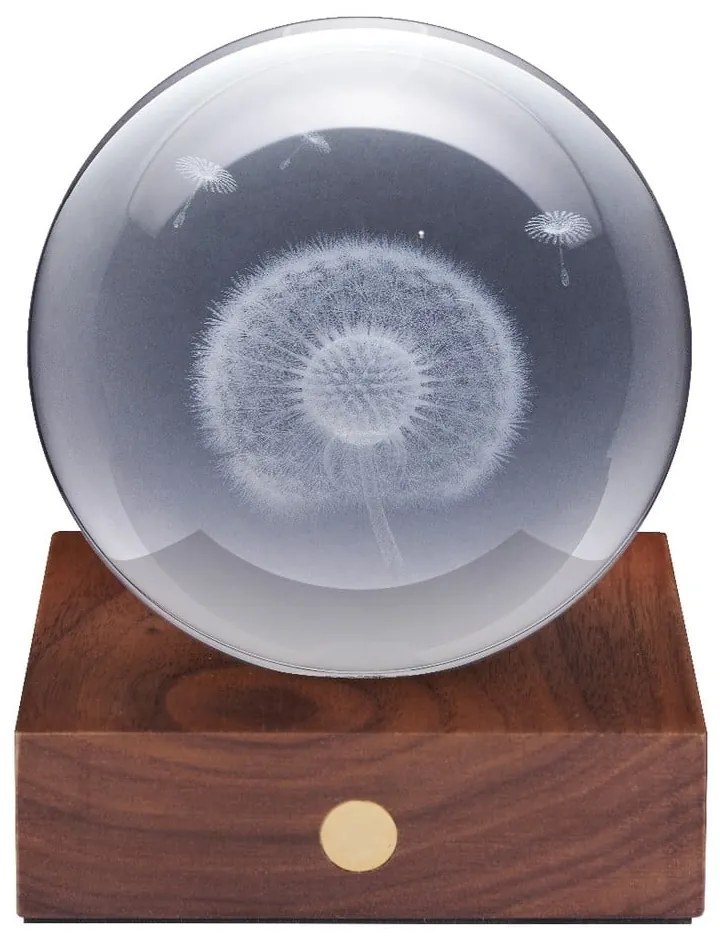 Decorazione luminosa marrone scuro con ricarica USB Amber – Gingko