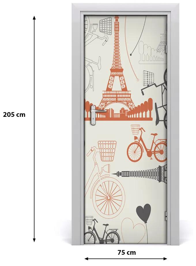 Sticker porta Simboli della Francia 75x205 cm