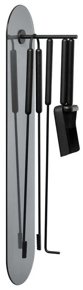 Blomus - Ashi Fireplace Tool Set Wall Mounted 5 pcs. Black Blomus