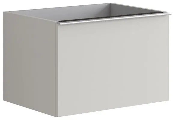 Mobile da bagno sospeso sotto lavabo L 60 x H 40 x P 45.5 cm grigio laccato opaco, 1 cassetto Pixel plain