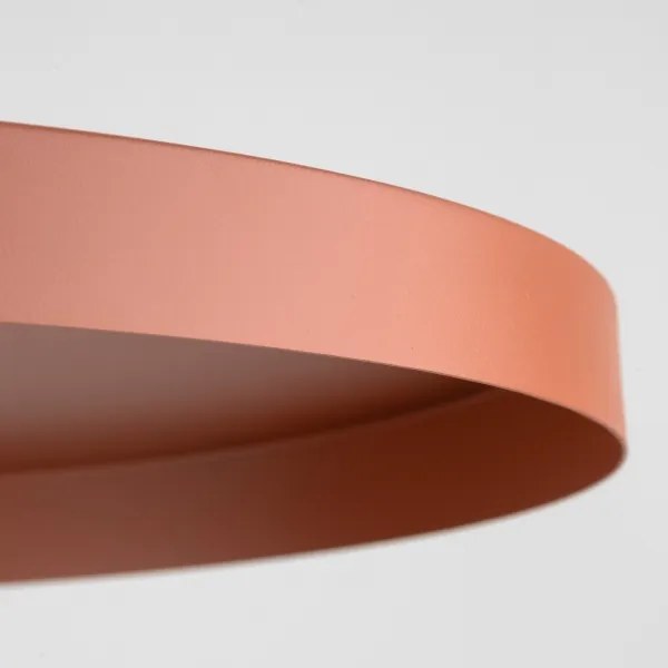 Lampadario a sospensione con filo SILA 1xE27/15W/230V diametro 40 cm color mattone/verde