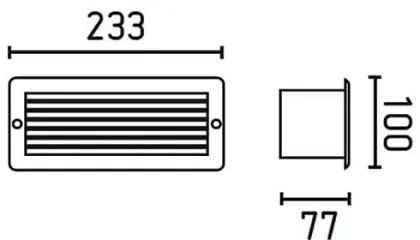 FARO 71480 - Applique da esterno ESCA 1xE27/40W/100-240V IP44