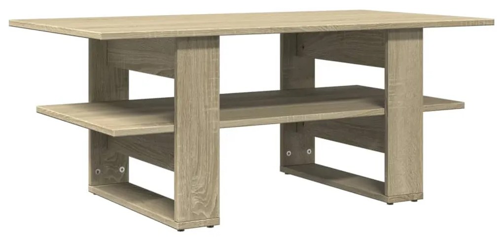 Tavolino da salotto rovere sonoma 102x55x42cm legno multistrato