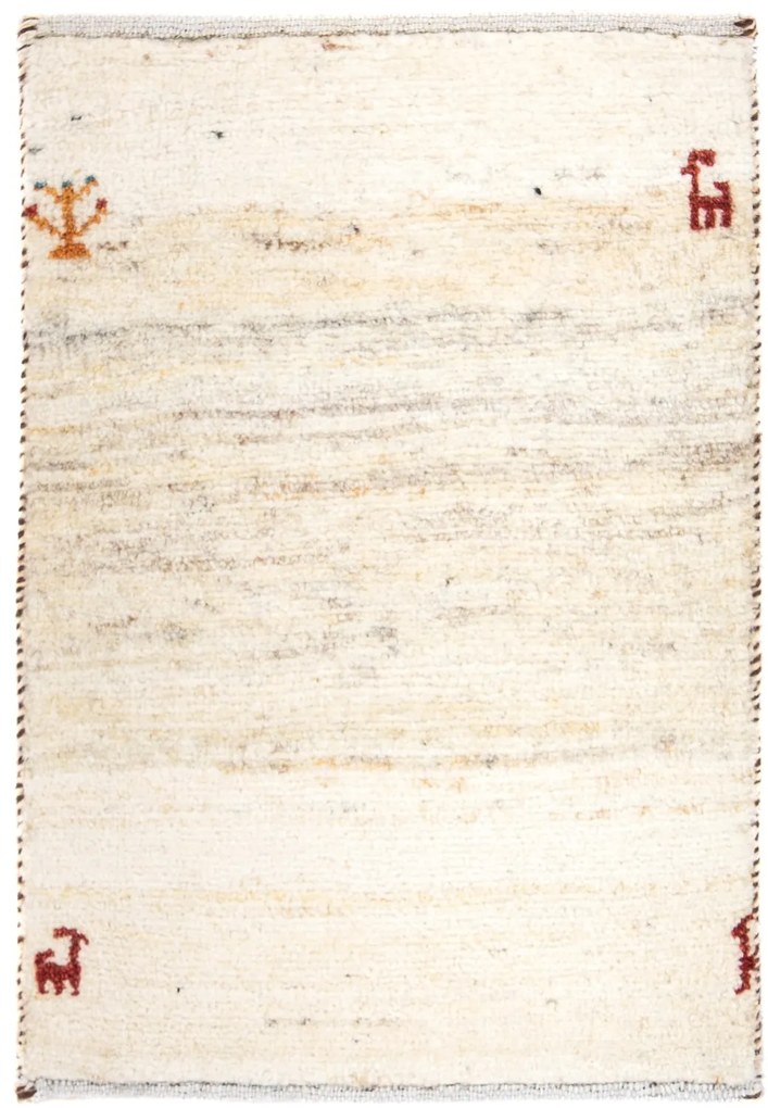 Gabbeh Tappeto persiano 60x40 Beige (Iran) Annodato A Mano