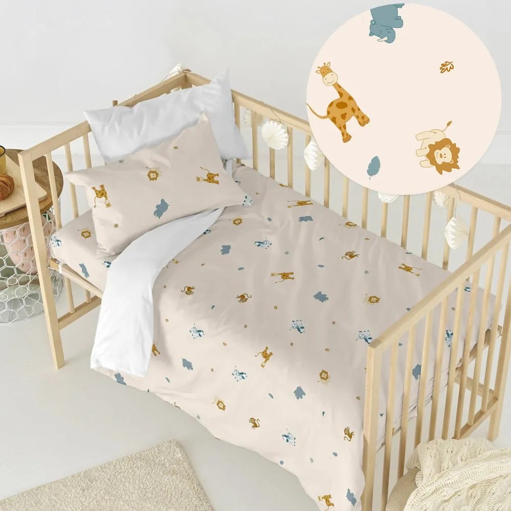 Biancheria da letto per culla in cotone 100x120 cm Animals - Happy Friday