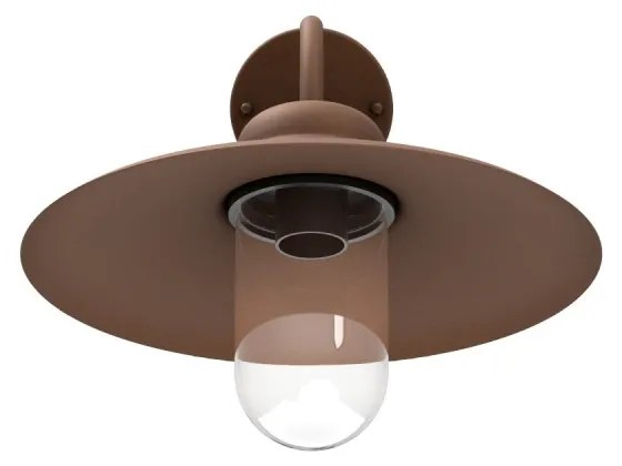 Applique Corten Mattone E27, IP54 per Esterni - Serie AURA Base E27
