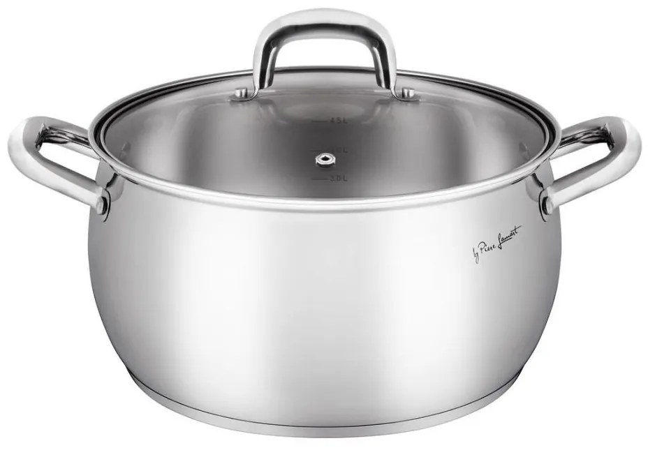 Lamart - Pentola con coperchio 22 cm in acciaio inox