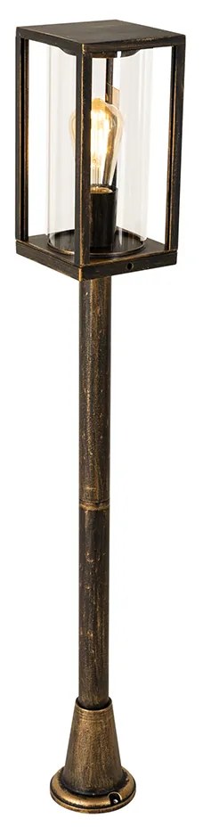 Lampada da terra per esterni vintage oro anticato 100 cm IP44 - Charlois