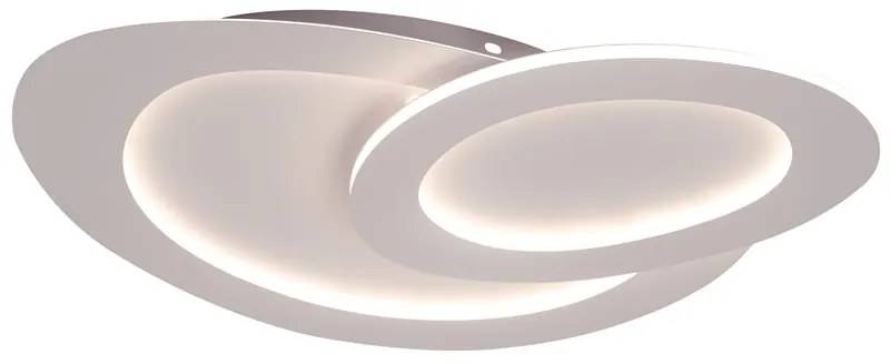 Plafoniera LED Isotta bianco IP20 cct da bianco caldo a bianco freddo con regolazione di temperatura, 3600 lumen NOVECENTO