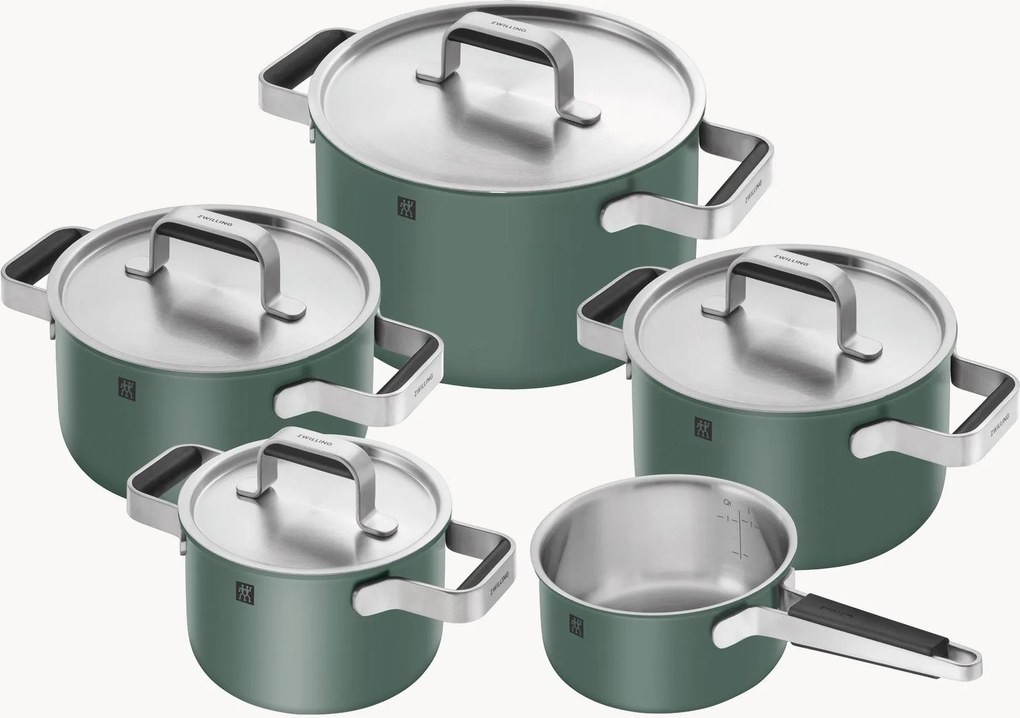 Batteria di pentole in acciaio inossidabile Pure 5 pz