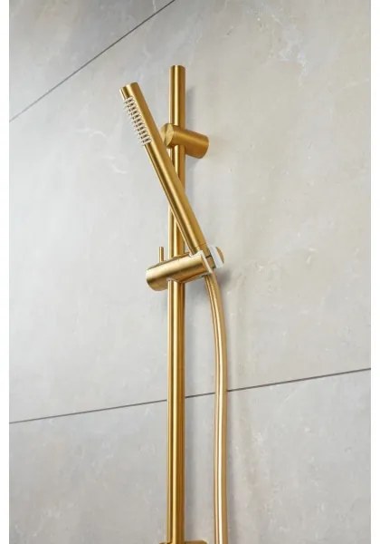KFA Armatura 841-363-31 - Set da doccia MOZA acciaio inossidabile/oro