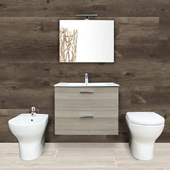 Composizione Bagno Completa Mobile Mia Sospeso 80 Cm Sanitari Filomuro Zentrum E Rubinetteria Solid Vitra Cordoba