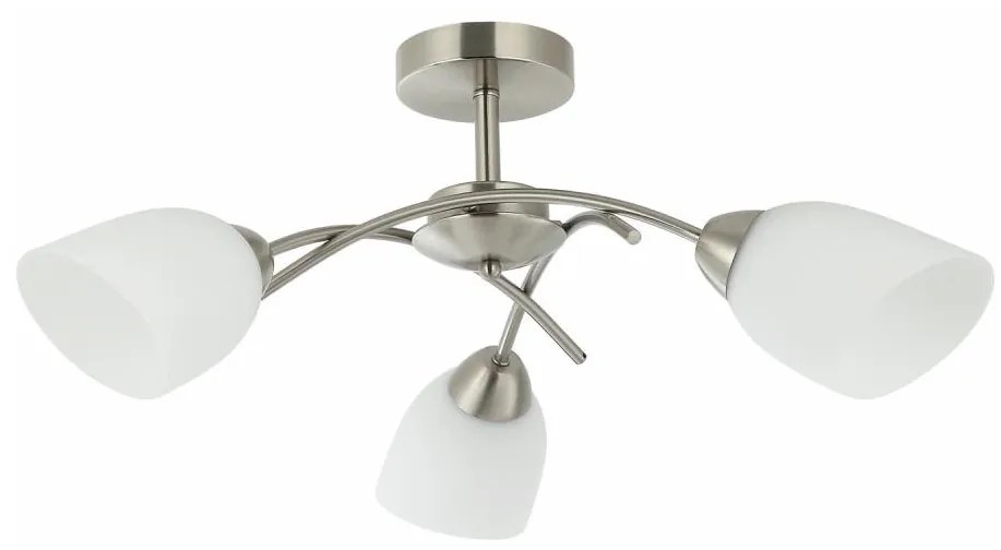 Lampadario a plafone DONNA 3xE27/60W/230V nichel