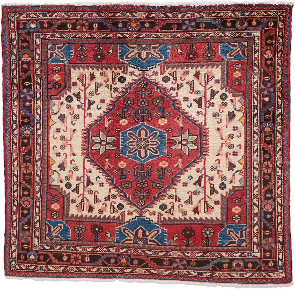 Balochi Tappeto 120 x 130 (Iran) Annodato A Mano