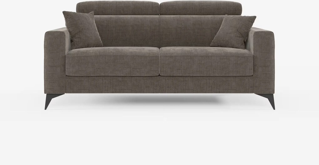 Pegaso divano letto matrimoniale con poggiatesta reclinabili in tessuto jacquard smacchiabile T22