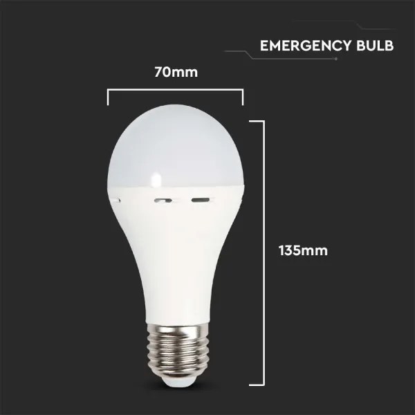LED Lampadina con modalità di emergenza A70 E27/9W/230V 4000K