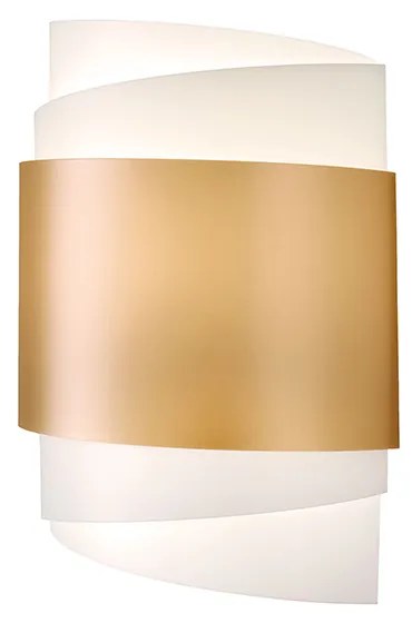 Applique Moderna Con Cavo 1 Luce Bea In Polilux Oro Made In Italy