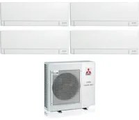 Climatizzatore Condizionatore Mitsubishi Electric Quadri Split Inverter Linea Plus serie MSZ-AY 9+9+9+15 con MXZ-4F80VF R-32 Wi-Fi Integrato 9000+9000+9000+15000