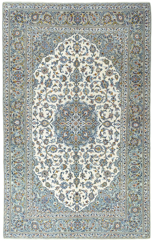 Kashan Tappeto persiano 330x210 Beige (Iran) Annodato A Mano