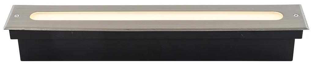 Faretto da terra moderno in acciaio 50 cm con LED IP65 - Eline
