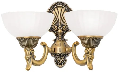 Orion WA 2-1201/2 - Applique ROCCA 2xE27/60W/230V bronzo/bianco