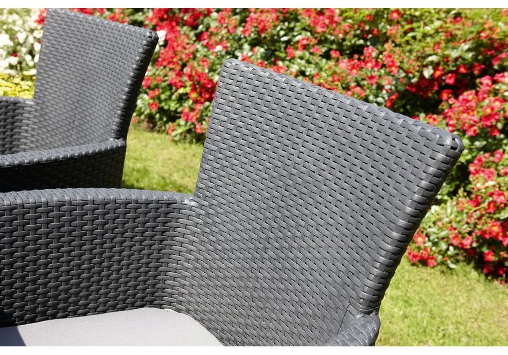 Sedia da giardino in plastica grigio scuro Lowa - Keter