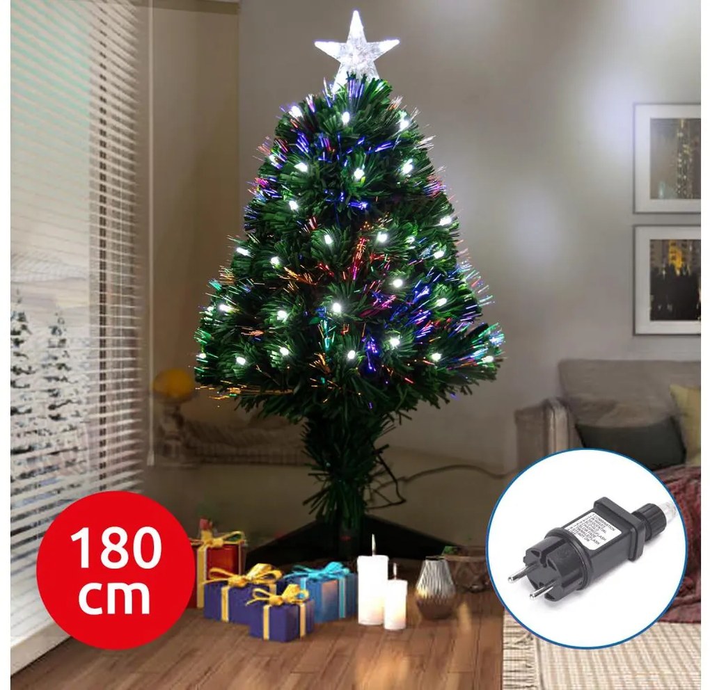Aigostar - Albero di Natale LED per esterni LED/6W/230V 180 cm IP44 bianco freddo