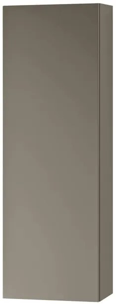 Pensile bagno Brera laccato opaco grigio londra, 1 anta apertura da sinistra P 17 x L 30 x H 90 cm