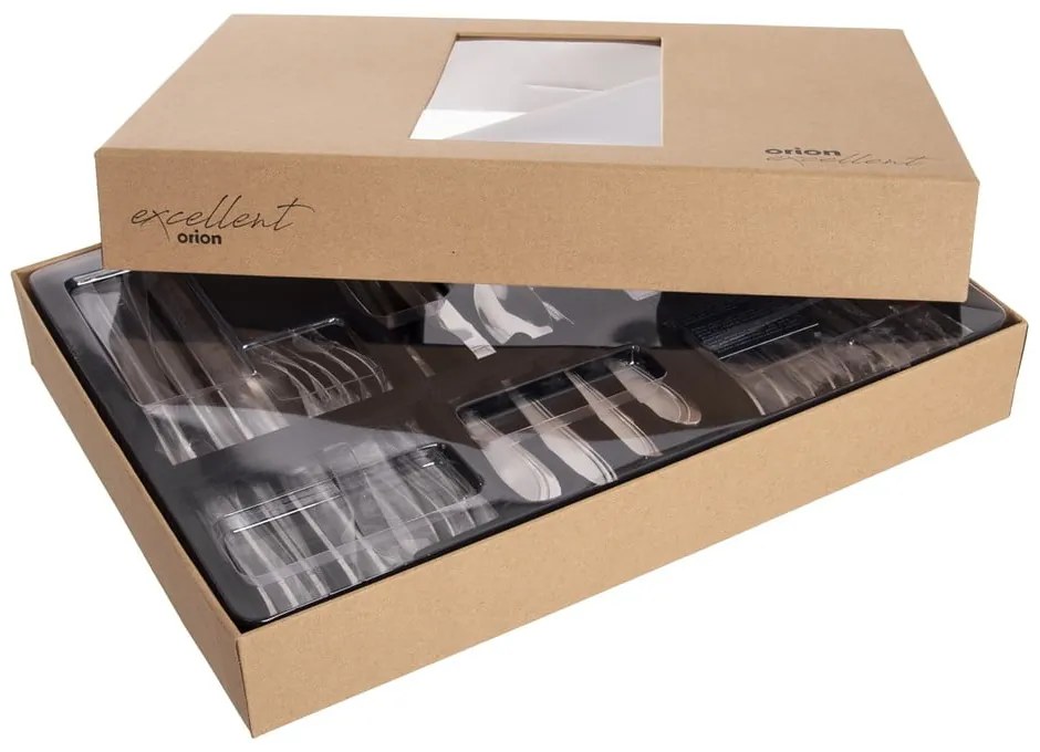 Posate argentate in acciaio inox 24 pz Satin – Orion