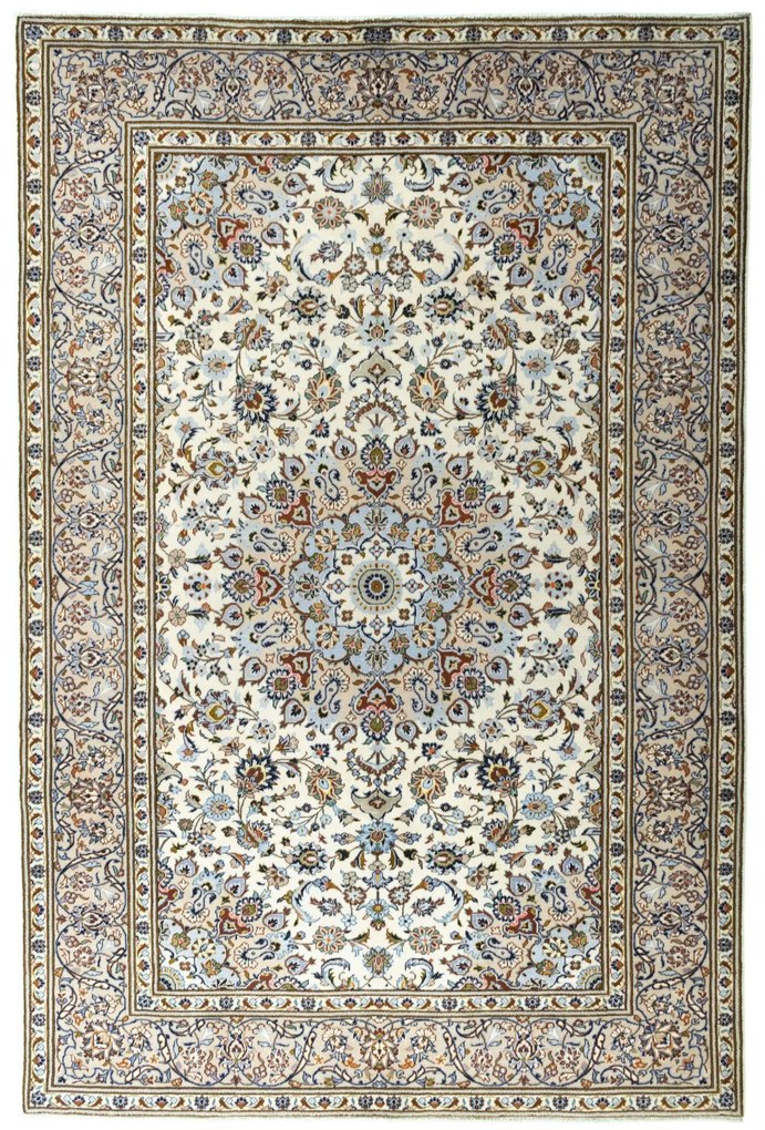Kashan Tappeto persiano 200 x 300 Beige (Iran) Annodato A Mano