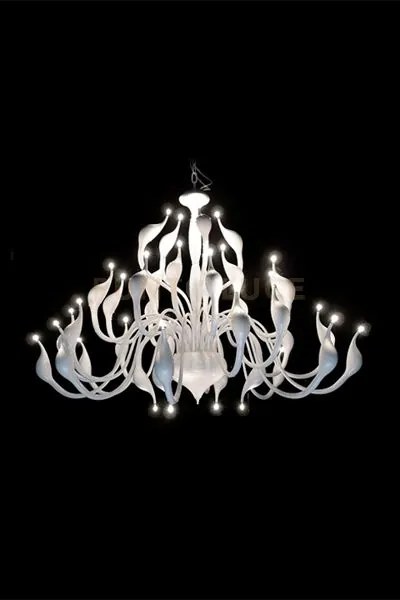 Lampadario metaswan, bianco, 36 luci attacco g4.diametro 135cm h 16...