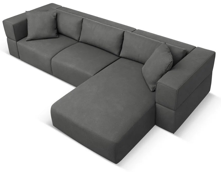 Divano angolare grigio scuro, angolo destro Esther - Milo Casa