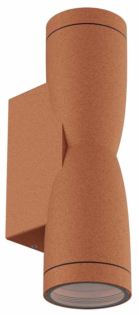 Applique Conica a Clessidra Bidirezionale IP65 GU10 - Corten