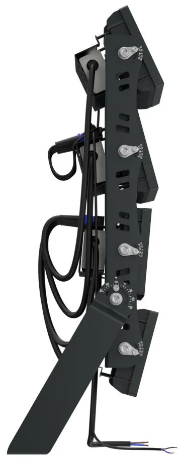 Faro Modulare LED 800W IP66, 167lm/W, Dimmerabile DALI - INVENTRONICS Colore Bianco Freddo 5.000K, Scegli l'angolo di illuminazione 60°, Scegli le staffe dei moduli Orientabili