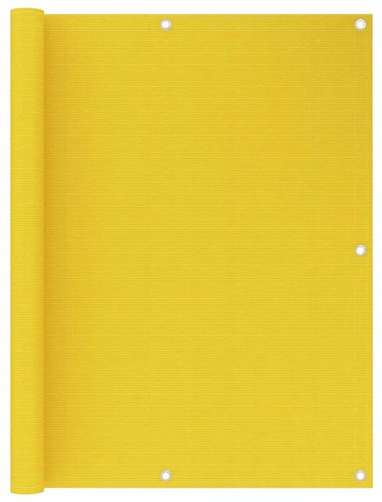 Paravento Da Balcone Giallo 120x300 Cm İn Hdpe /