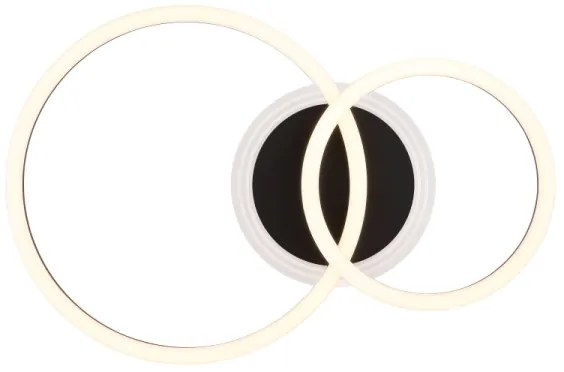 Globo 48039-30 - Lampada LED da soffitto LORETTA LED/30W/230V Ø33x50 cm nera