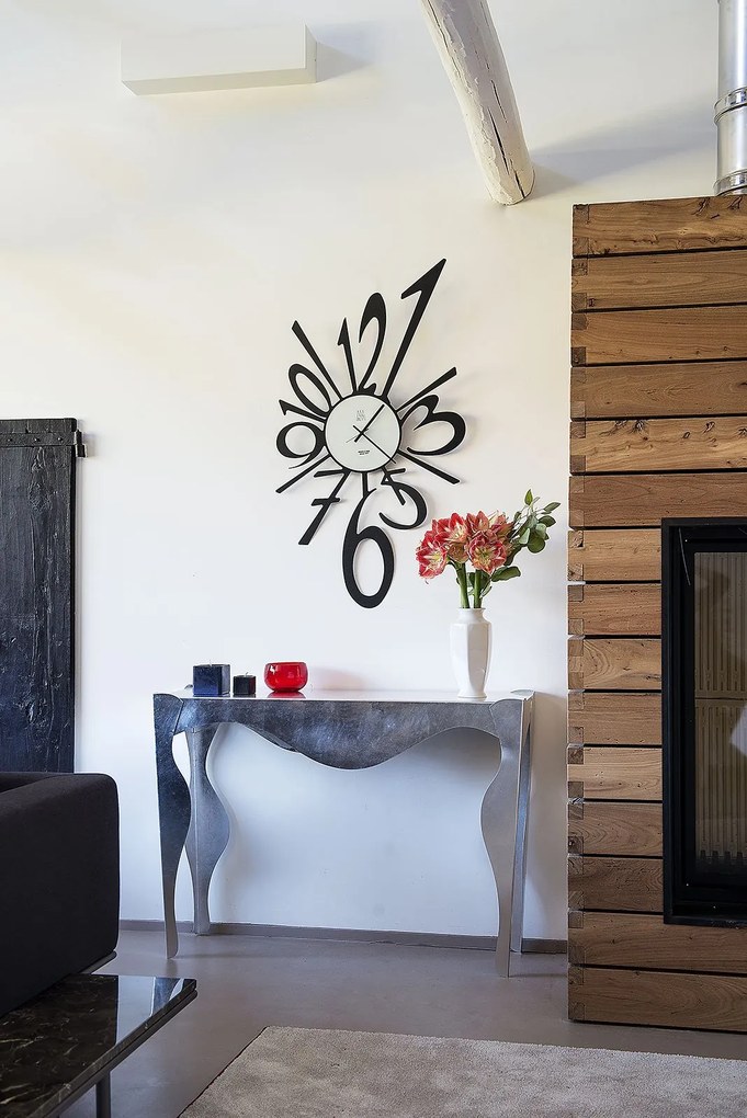 Orologio da parete irregolare Big Bang - Nero