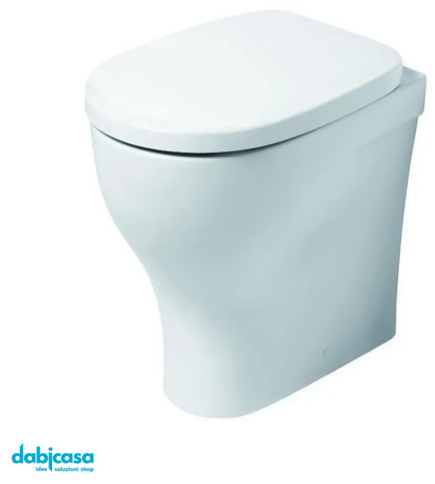 Azzurra Ceramica "Pratica" Wc Da Terra Filo Muro Senza Brida Bianco Lucido