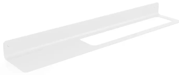 Mensola per bagno Saeta con barra dx L 63.4 cm bianco