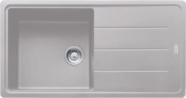 Lavello integrato 1 vasca in alluminio argento FRANKE Boston L 50 x L 97 cm, reversibile