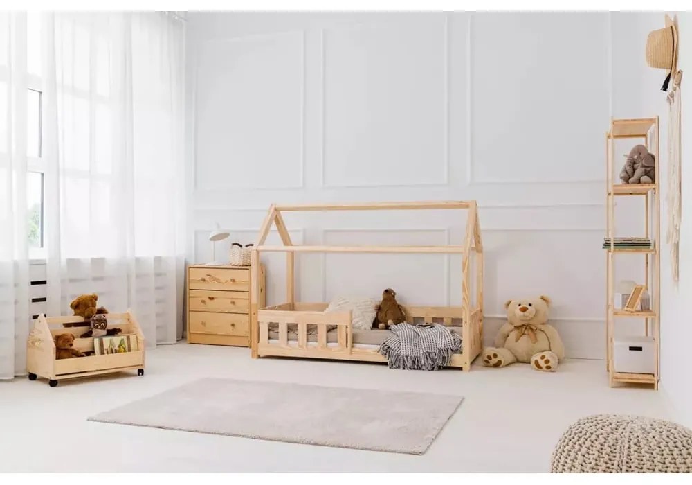 Letto per bambini in legno di pino 90x190 cm Mila MBP - Adeko