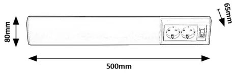 Rabalux 78064 - Lampada LED sottopensile BATH LED/10W/230V 4000K