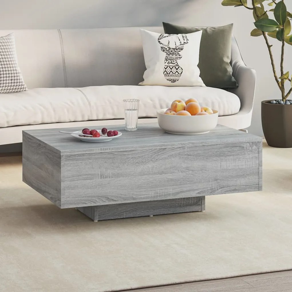 Tavolino Da Salotto Grigio Sonoma 85x55x31 Cm Legno Multistrato /