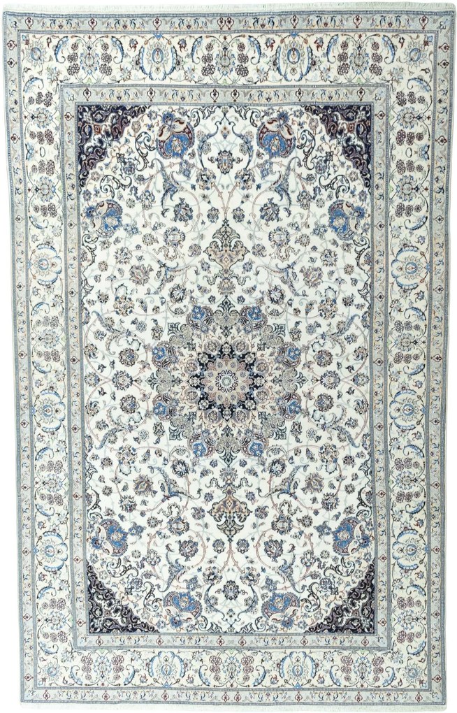 Nain Tappeto persiano 200 x 340 Beige (Iran) Annodato A Mano