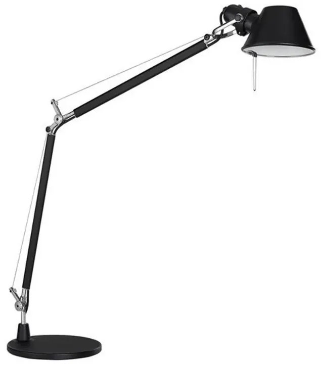 Tolomeo Lampada da Tavolo E27 Nero con Base Nero - Artemide