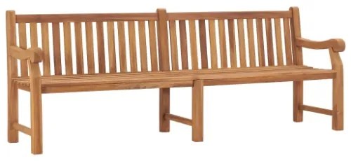 Panca da Giardino 228 cm in Legno Massello di Teak