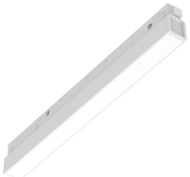 Supporto Lineare Binario Ego Alluminio Bianco Led 7W 3000K 1-10V L.28,4Cm