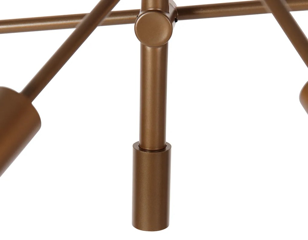 Lampada a sospensione industriale bronzo scuro 6 luci - Sydney