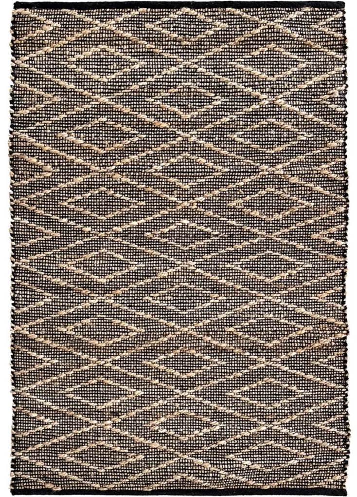 Tappeto Juta J232B in Fibre Naturali – Tessuto a Mano in Juta e Cotone